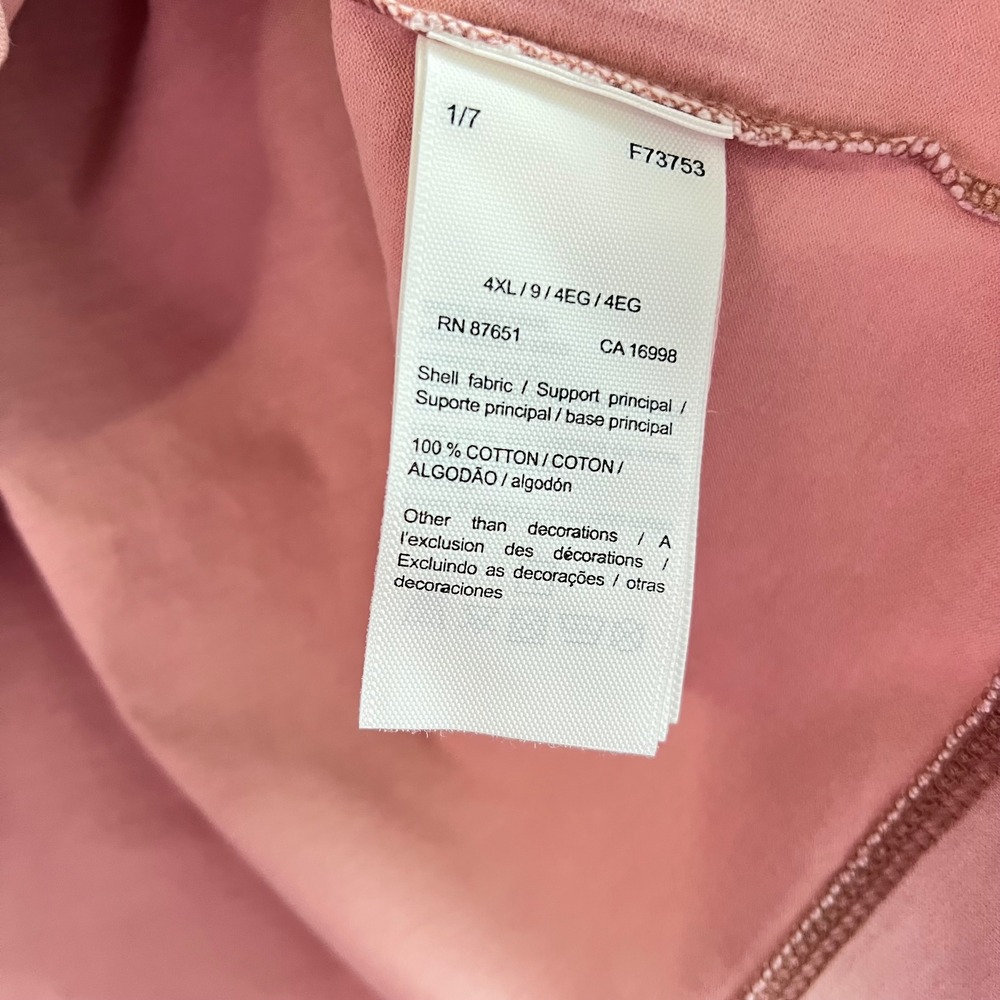 Lacoste Men's Organic Cotton Natural Dye T-Shirt US 4XL NWT Pink Retail $80 - Picture 5 of 9
